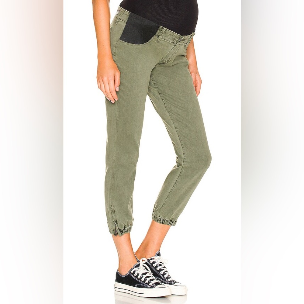 PAIGE Maternity Mayslie Jogger in Vintage Ivy Green